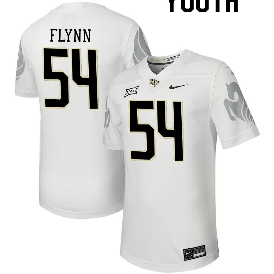 Youth #54 Waltclaire Flynn UCF Knights Big 12 Conference College Football Jerseys Stitched-Black